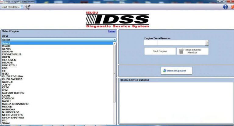 isuzu diagnostic service system idss support