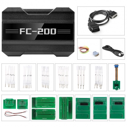 CG FC200 ECU Programmer Full Version with Solder Free Adapters Set 6HP & 8HP MSV90 N55 N20 B48 B58