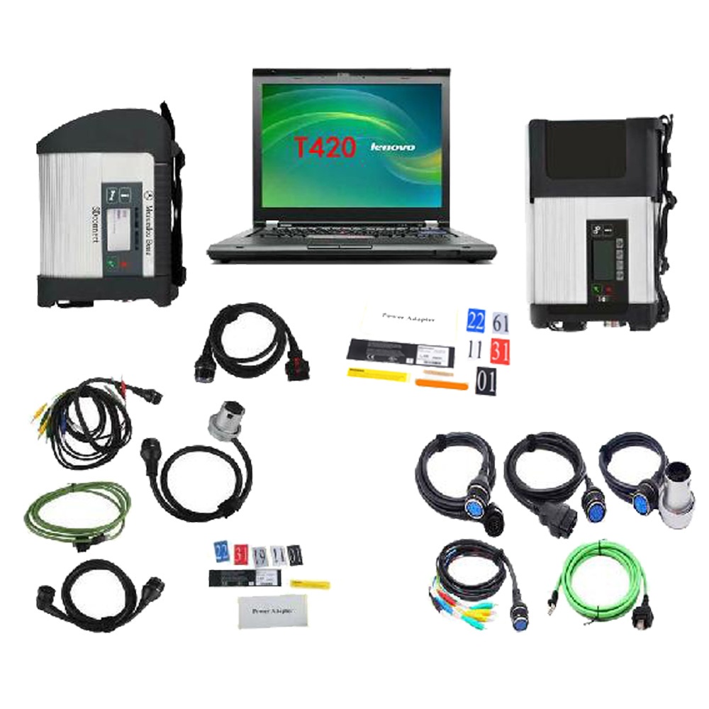 <font color=#000000>V2023.09 MB DOIP SD Connect C4/C5 Star Diagnosis Plus Lenovo T420 Laptop With Vediamo and DTS Engineering Software</font>