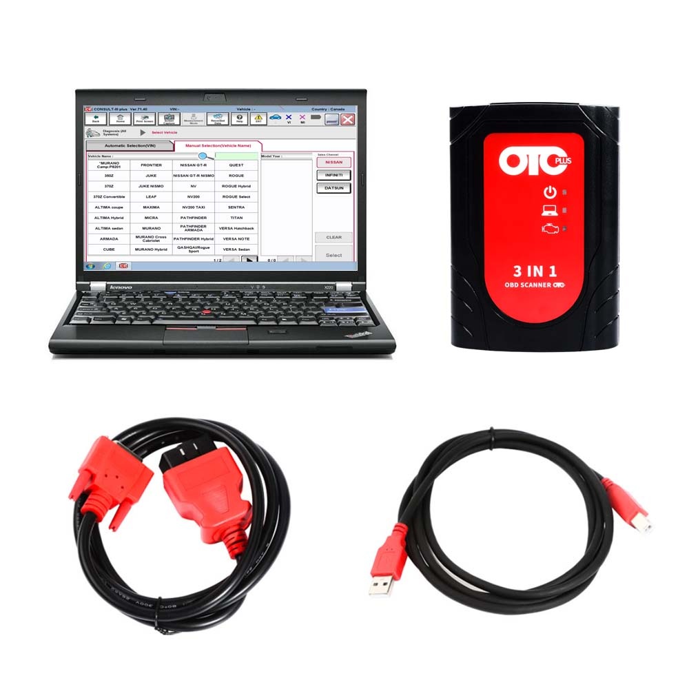 <strong>Nissan Consult 3 Plus+Toyota TIS + VOL VIDA DICE OTC 3 in 1 Car Diagnostic Tool Plus Lenovo X220 Laptop Ready to Use</strong>