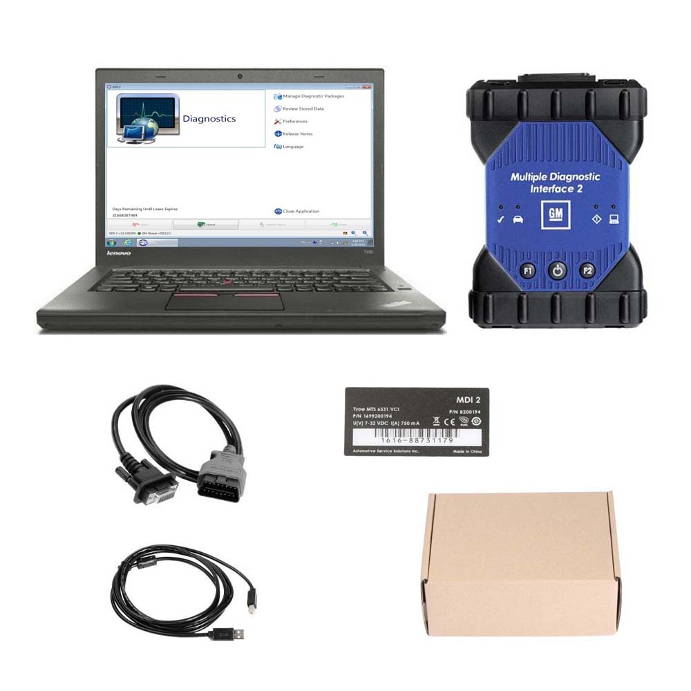 V2024.04 GM MDI 2 GM MDI II Diagnostic Car Tools Multiple Diagnostic Interface with Lenovo T450 Laptop