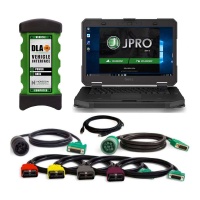 2024 V3 JPRO Professional Truck Diagnostic Scan Tool with Plus DELL 5414 Laptop