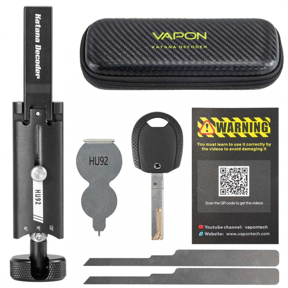 Vapon Katana Decoder HU92 Auto Pick and Decoder Lockpick Tool Locksmith Tool