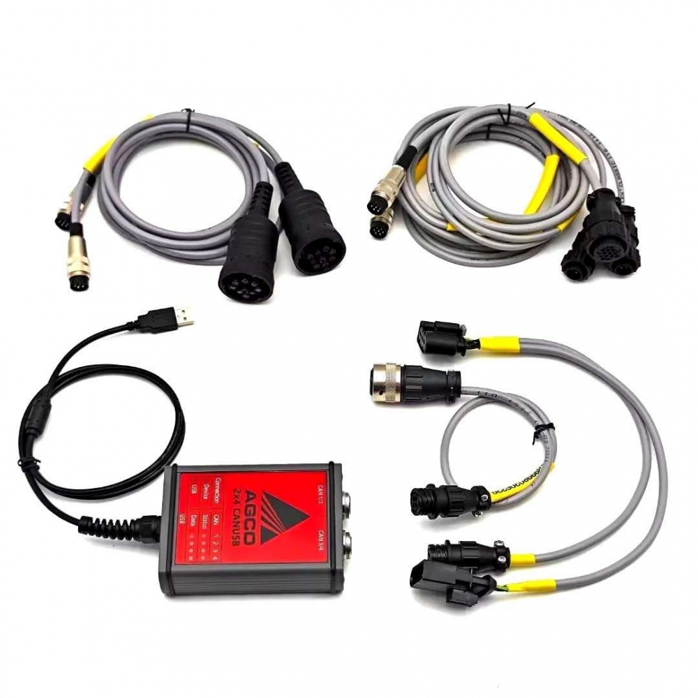 V2024.05 AGCO Diagnostic kit FOR AGCO CANBUS FENDT FenDias Massey Ferguson FOR AGCO SISU Power WinEEM4 Service Tools