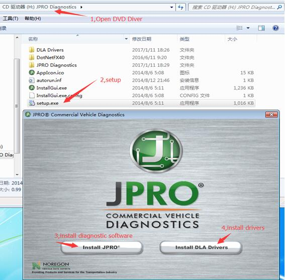 jpro diagnostic software installer